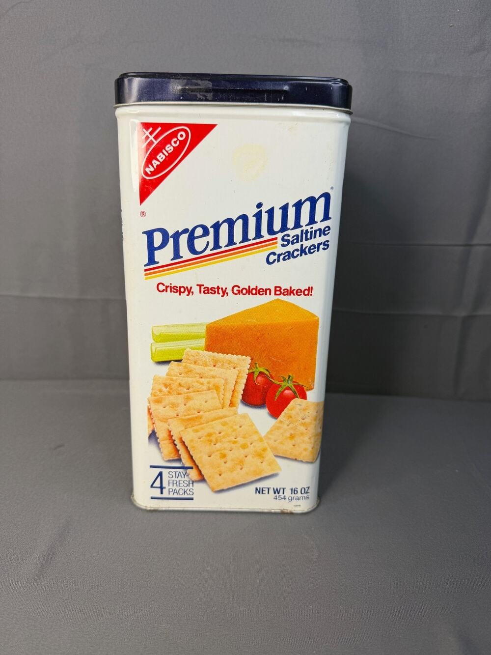 1985 Nabisco Premium Saltine Crackers Tin Vintage